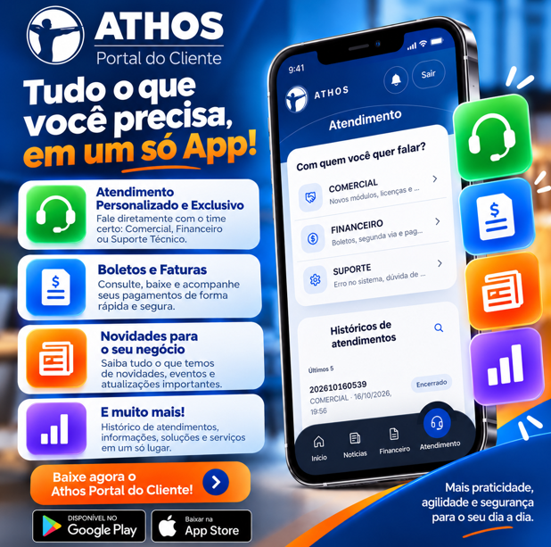 Athos Portal do Cliente alimentado pela tecnologia i-DO